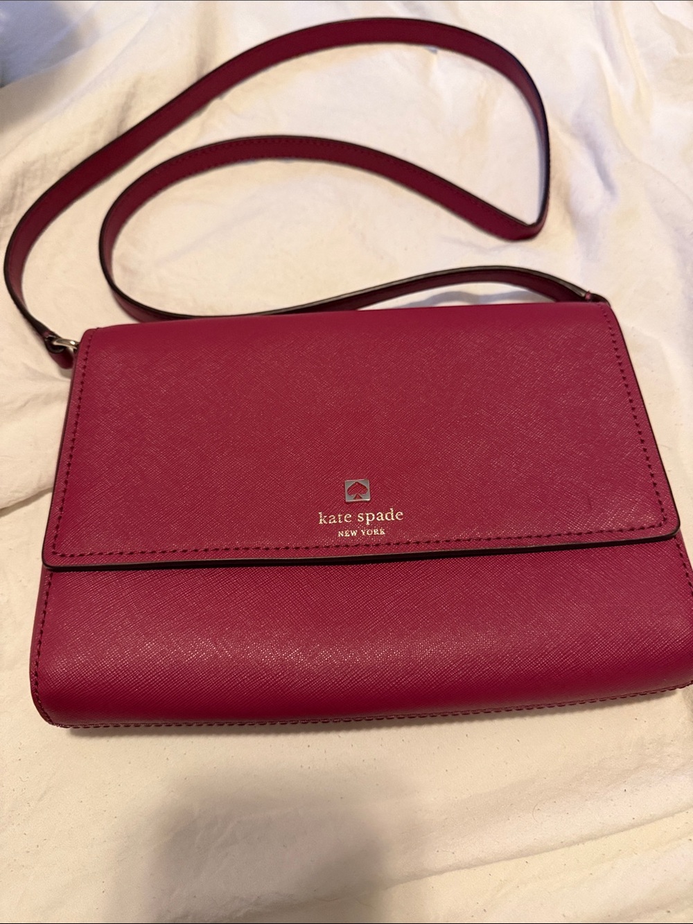 kate spade New York raspberry Crossbody Shoulder Bag